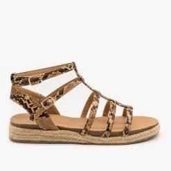 Top Moda Snake Espadrille Gladiator Sandals Newest Arrivals