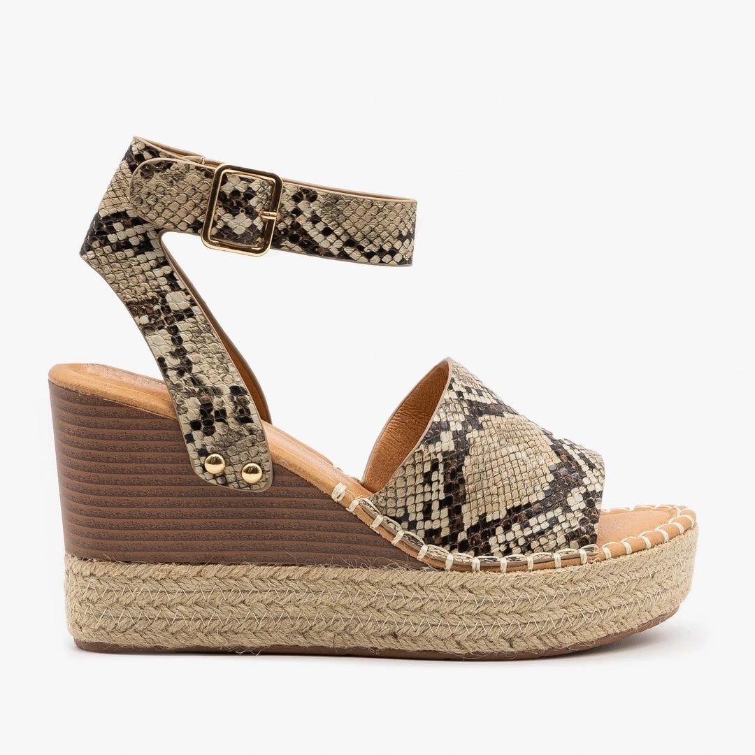 Bella Marie Newest Arrivals Edgy Espadrille Stacked Wedge Sandals 1 Bella Marie Newest Arrivals Edgy Espadrille Stacked Wedge Sandals