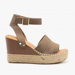 Bella Marie Newest Arrivals Edgy Espadrille Stacked Wedge Sandals 7 Bella Marie Newest Arrivals Edgy Espadrille Stacked Wedge Sandals