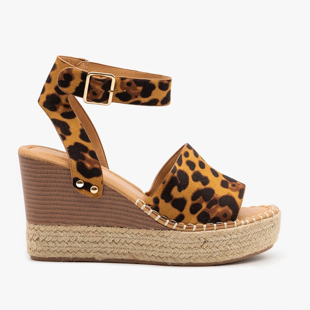 Bella Marie Newest Arrivals Edgy Espadrille Stacked Wedge Sandals 2 Bella Marie Newest Arrivals Edgy Espadrille Stacked Wedge Sandals