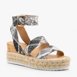 Nature Breeze Snake Espadrille Wedge Sandals Newest Arrivals 16 Nature Breeze Snake Espadrille Wedge Sandals Newest Arrivals