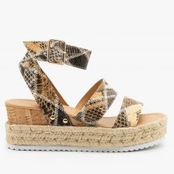Nature Breeze Snake Espadrille Wedge Sandals Newest Arrivals 12 Nature Breeze Snake Espadrille Wedge Sandals Newest Arrivals