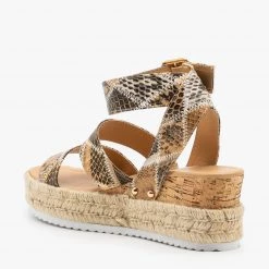 Nature Breeze Snake Espadrille Wedge Sandals Newest Arrivals 14 Nature Breeze Snake Espadrille Wedge Sandals Newest Arrivals