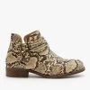 Mata Newest Arrivals Snake Print Casual Booties