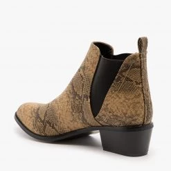 Soho Elite Snake Print Chelsea Boots
