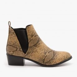 Soho Elite Snake Print Chelsea Boots