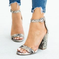 Qupid Shoes Snake Print Fashionista High Heels 5 Qupid Shoes Snake Print Fashionista High Heels