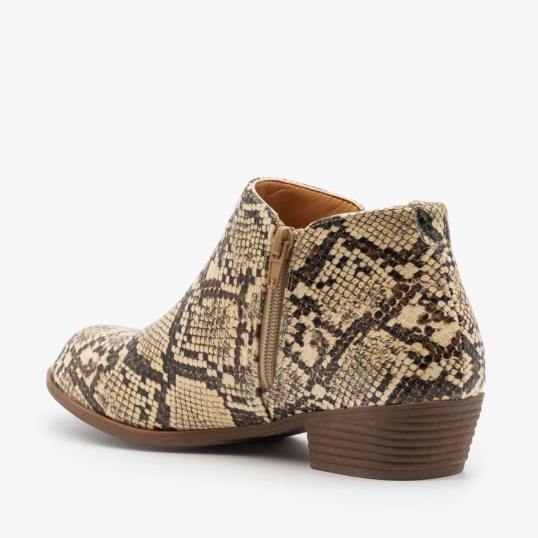 Mata Snake Print Tasseled Booties Newest Arrivals 3 Mata Snake Print Tasseled Booties Newest Arrivals