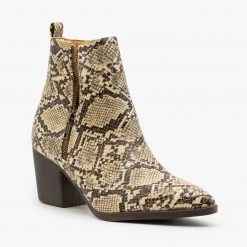 Mata Snake Side Zippered Booties 11 Mata Snake Side Zippered Booties