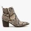 Mata Snake Side Zippered Booties