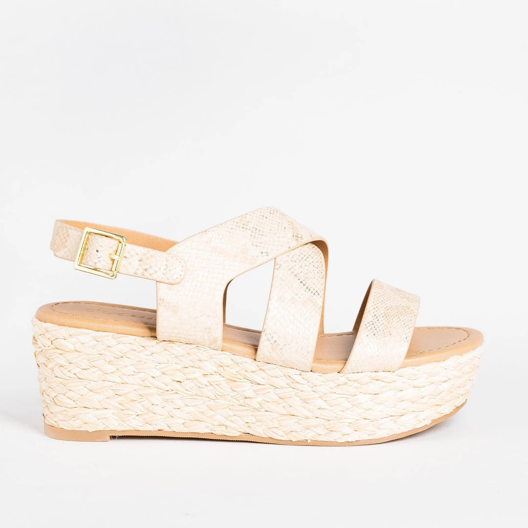Soda Shoes Snakeskin Espadrille Flatform Wedges 1 Soda Shoes Snakeskin Espadrille Flatform Wedges