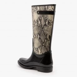 Qupid Shoes Snakeskin Rain Boots