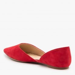 Refresh Snappy Faux Suede D'Orsay Flats 8 Refresh Snappy Faux Suede D'Orsay Flats