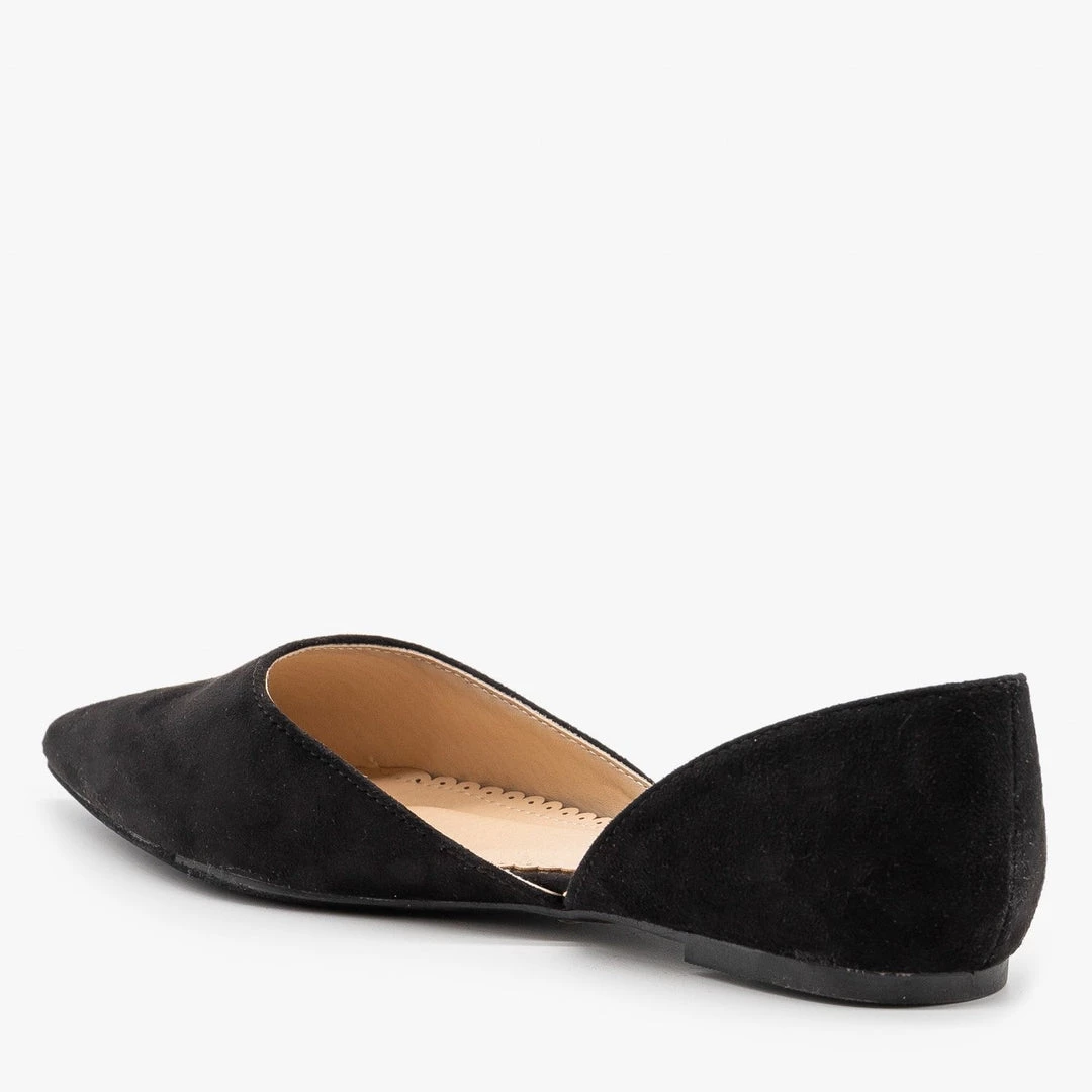 Refresh Snappy Faux Suede D'Orsay Flats 6 Refresh Snappy Faux Suede D'Orsay Flats