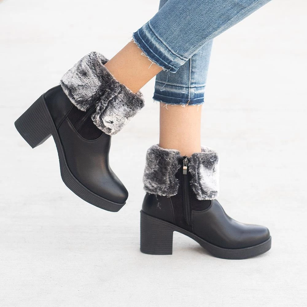 Forever Newest Arrivals Soft Folded Ankle Booties 3 Forever Newest Arrivals Soft Folded Ankle Booties