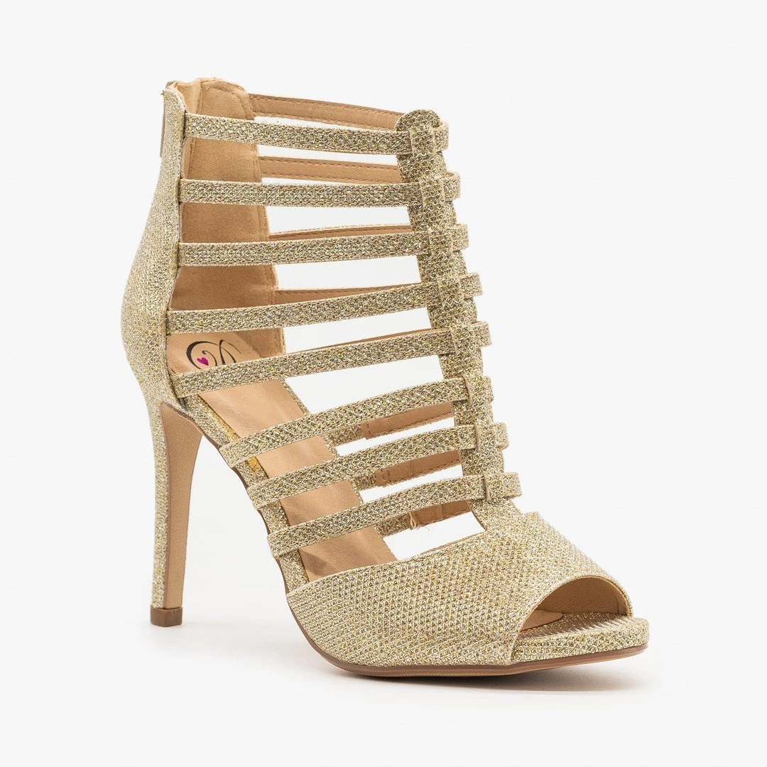 Delicious Shoes Newest Arrivals Sparkly Peep Toe Gladiator Heels 3 Delicious Shoes Newest Arrivals Sparkly Peep Toe Gladiator Heels