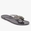 Top Moda Sparkly Rhinestone Jelly Flip Flops