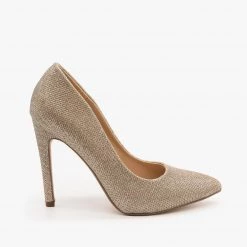 Delicious Shoes Sparkly Rose Gold Stilettos Newest Arrivals