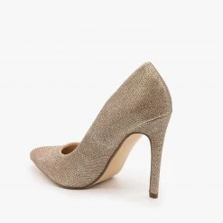 Delicious Shoes Sparkly Rose Gold Stilettos Newest Arrivals