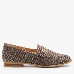 Mata Newest Arrivals Spiffy Plaid Loafers