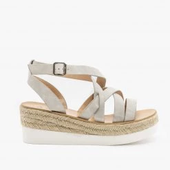 AMS Shoes Sporty Espadrille Sandal Wedges