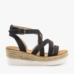 AMS Shoes Sporty Espadrille Sandal Wedges