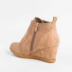Forever Newest Arrivals Sporty Pinhole Bootie Wedges
