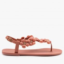 Bamboo Shoes Spring Flower Jelly Sandals