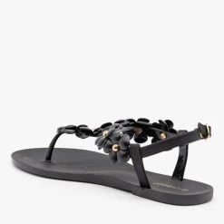 Bamboo Shoes Spring Flower Jelly Sandals