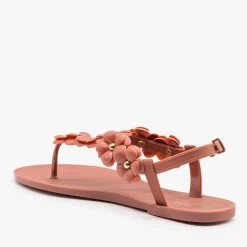 Bamboo Shoes Spring Flower Jelly Sandals