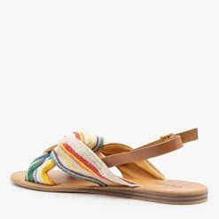 Qupid Shoes Newest Arrivals Springy Knotted Slingback Sandals