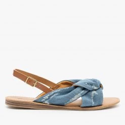 Qupid Shoes Newest Arrivals Springy Knotted Slingback Sandals