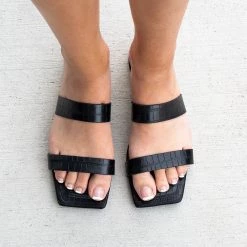 Bamboo Shoes Square Chic Double Strap