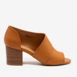 Bamboo Shoes Stacked Heel Open Toe Booties Newest Arrivals