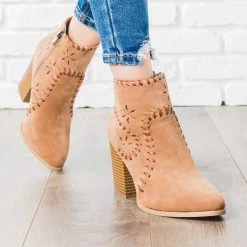 ARider Girl Starry Stitched Heel Booties