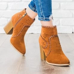 ARider Girl Starry Stitched Heel Booties