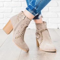 ARider Girl Starry Stitched Heel Booties