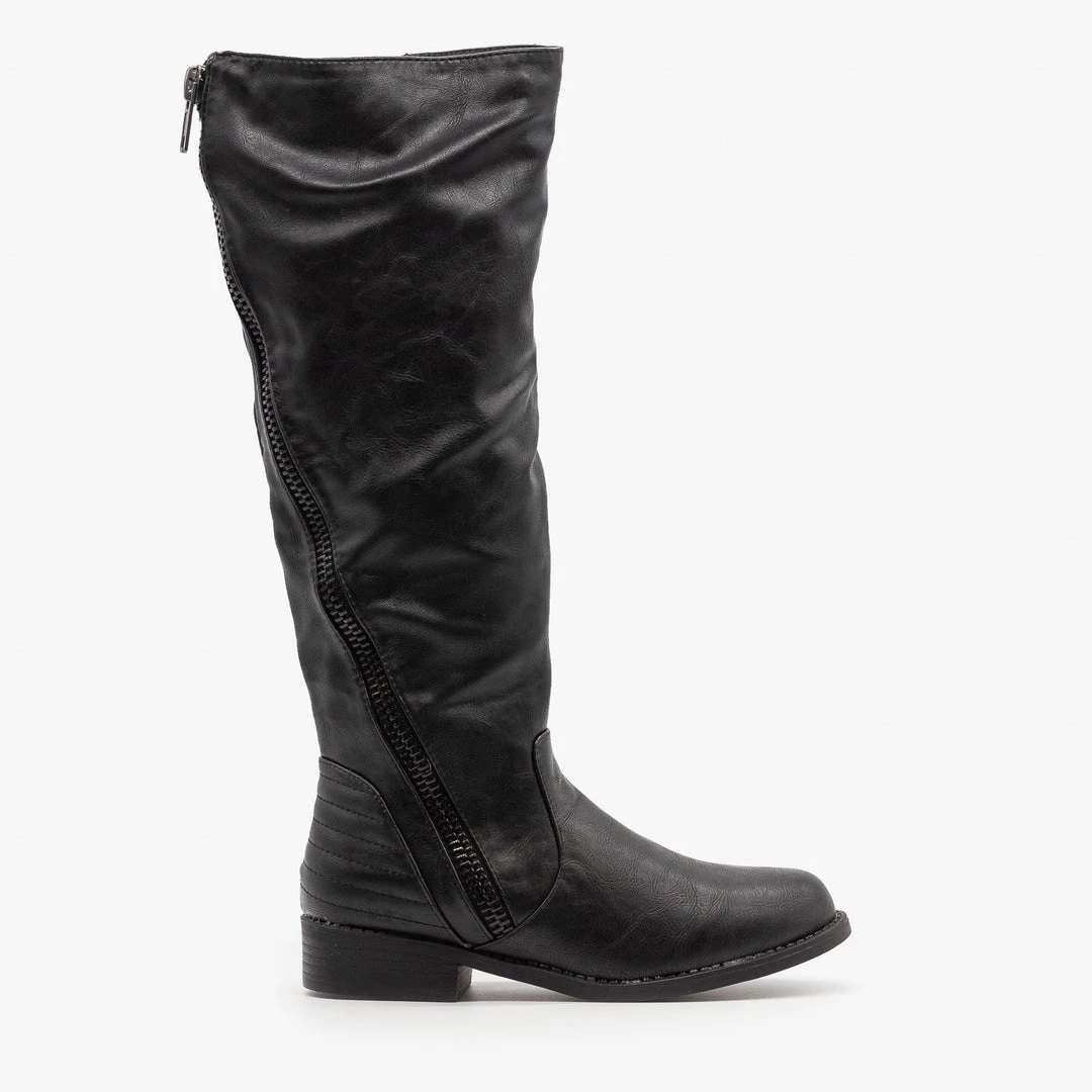 Bamboo Shoes Statement Zipper Riding Boots Newest Arrivals 4 Bamboo Shoes Statement Zipper Riding Boots Newest Arrivals