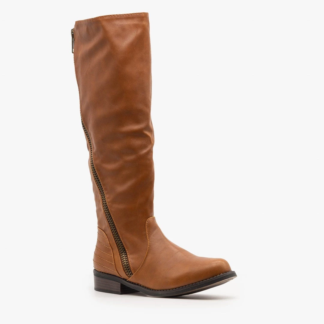 Bamboo Shoes Statement Zipper Riding Boots Newest Arrivals 3 Bamboo Shoes Statement Zipper Riding Boots Newest Arrivals