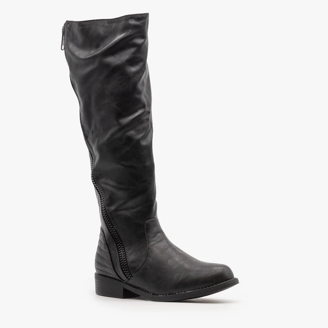 Bamboo Shoes Statement Zipper Riding Boots Newest Arrivals 5 Bamboo Shoes Statement Zipper Riding Boots Newest Arrivals