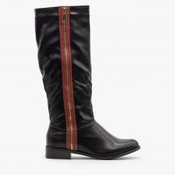 Reneeze Shoes Newest Arrivals Statement Zipper Riding Boots