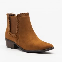 Soda Shoes Stitched Chelsea Booties