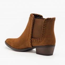 Soda Shoes Stitched Chelsea Booties