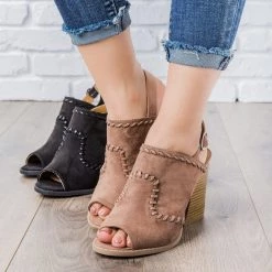 Qupid Shoes Newest Arrivals Stitched Chunky Heel Mules 15 Qupid Shoes Newest Arrivals Stitched Chunky Heel Mules