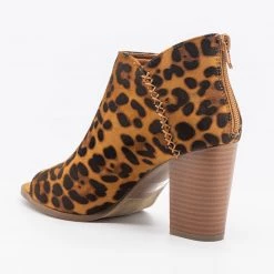 Refresh Newest Arrivals Stitched Open-Toe Ankle Booties