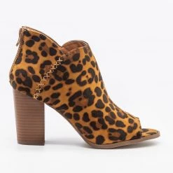 Refresh Newest Arrivals Stitched Open-Toe Ankle Booties