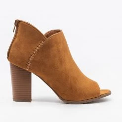 Refresh Newest Arrivals Stitched Open-Toe Ankle Booties