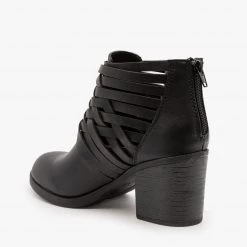 Bamboo Shoes Stitched Side Cut-Out Booties Newest Arrivals 10 Bamboo Shoes Stitched Side Cut-Out Booties Newest Arrivals