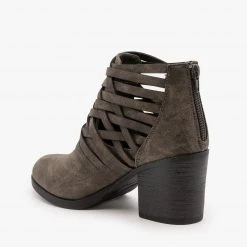 Bamboo Shoes Stitched Side Cut-Out Booties Newest Arrivals 8 Bamboo Shoes Stitched Side Cut-Out Booties Newest Arrivals