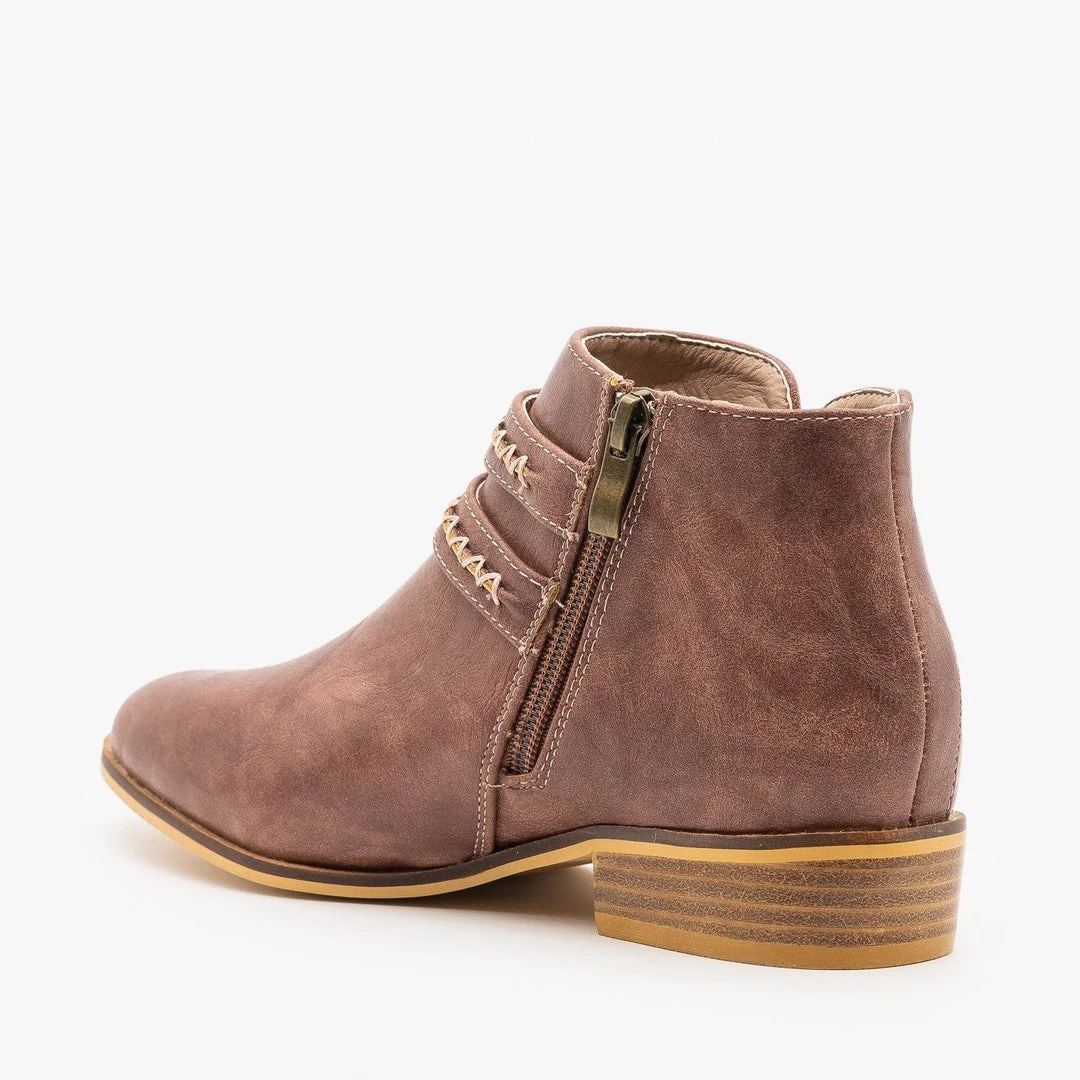 Beast Shoes Newest Arrivals Stitching Accented Ankle Booties 11 Beast Shoes Newest Arrivals Stitching Accented Ankle Booties